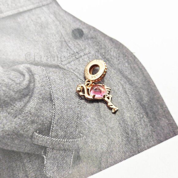 Pandora Orange Murano Glass Flamingo Charm - Picture 2 of 3